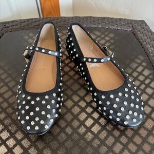 House of Harlow 1960 Studded Mary Jane Ballet Shoes Size 9M